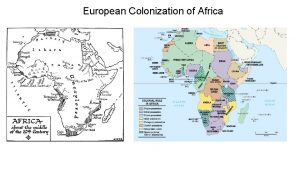 European Colonization of Africa Scramble for Africa European