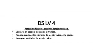 DS LV 4 Agroalimentacin El sector agroalimentario Contesta