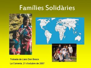 Famlies Solidries Trobada de Llars Don Bosco La