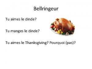 Bellringeur Tu aimes le dinde Tu manges le