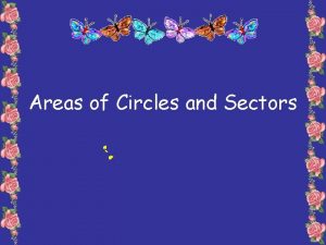 Areas of Circles and Sectors Area of a