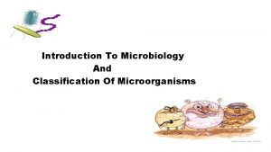 Introduction To Microbiology And Classification Of Microorganisms Microbiology