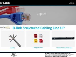 Retail File 26 April 2021 Dlink Structured Cabling