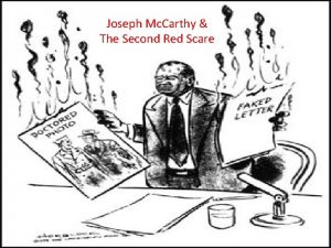 Joseph Mc Carthy The Second Red Scare 2