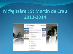 Mgistre St Martin de Crau 2013 2014 MGISTRE