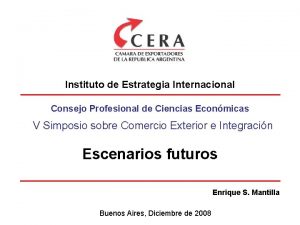 Instituto de Estrategia Internacional Consejo Profesional de Ciencias