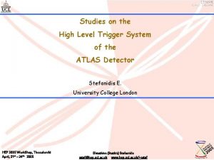 Studies on the High Level Trigger System of