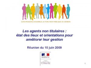 Les agents non titulaires tat des lieux et