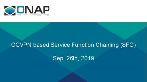 CCVPN based Service Function Chaining SFC Sep 26