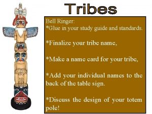 Bell Ringer Glue in your study guide and Bell Ringer Glue in your study guide and