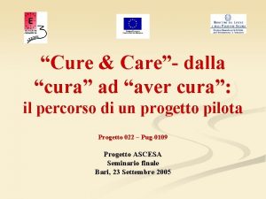 Cure Care dalla cura ad aver cura il