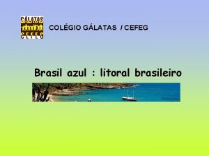 COLGIO GLATAS CEFEG Brasil azul litoral brasileiro TURISMO