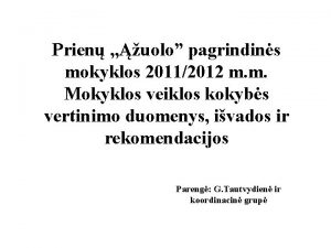 Prien uolo pagrindins mokyklos 20112012 m m Mokyklos