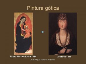 Pintura gtica lvaro Pires de vora 1524 APH