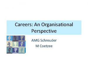 Careers An Organisational Perspective AMG Schreuder M Coetzee