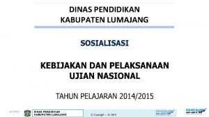 DINAS PENDIDIKAN KABUPATEN LUMAJANG 412015 DINAS PENDIDIKAN KABUPATEN