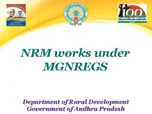 NRM works under MGNREGS Department of Rural Development