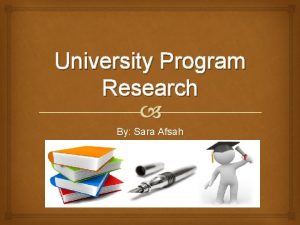 University Program Research By Sara Afsah Program Bachelors