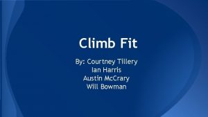 Climb Fit By Courtney Tillery Ian Harris Austin