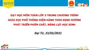 DY HC MN TON LP 5 TRONG CHNG