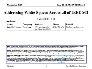 November 2008 doc IEEE 802 19 080036 r