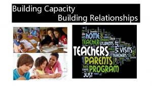 Building Capacity Building Relationships DayataGlance Introductions Building Effective