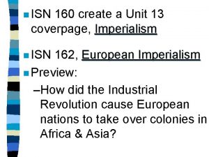 n ISN 160 create a Unit 13 coverpage