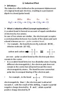 q Inductive Effect Difinition The inductive effect defined
