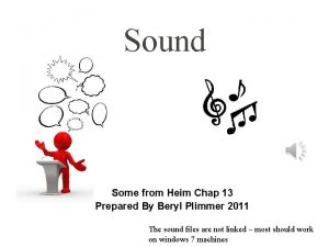 Sound Some from Heim Chap 13 Prepared By