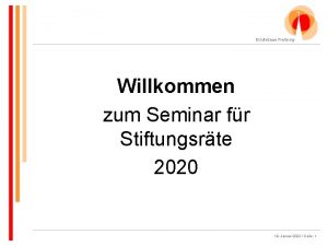 Erzdizese Freiburg Willkommen zum Seminar fr Stiftungsrte 2020