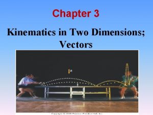 Chapter 3 Kinematics in Two Dimensions Vectors Learning