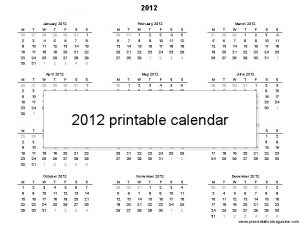 2012 January 2012 February 2012 March 2012 M