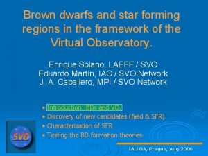 Brown dwarfs and star forming regions in the