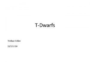 TDwarfs Tesfaye Asfaw 1152014 Artists vision of a