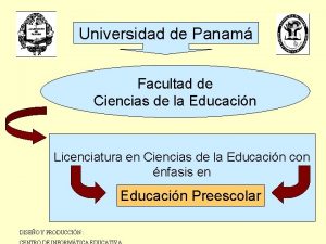 Universidad de Panam Facultad de Ciencias de la