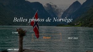 Belles photos de Norvge Le net Henri 19012022