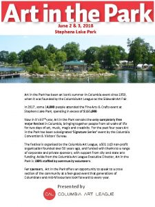 June 2 3 2018 Stephens Lake Park Art
