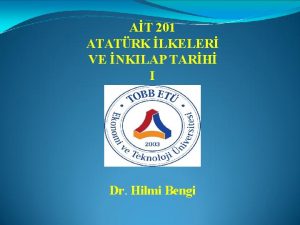 AT 201 ATATRK LKELER VE NKILAP TARH I