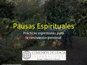 Pausas Espirituales Prcticas espirituales para la renovacin personal