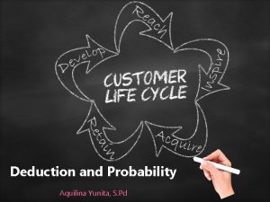 Deduction and Probability Aquilina Yunita S Pd Deduction