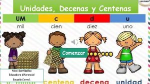 Unidades Decenas y Centenas Comenzar Nissi Santibaez Educadora