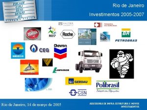Rio de Janeiro Investimentos 2005 2007 Rio de