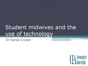 Student midwives and the use of technology Dr