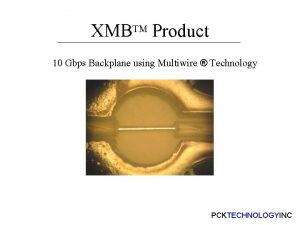 XMBTM Product 10 Gbps Backplane using Multiwire Technology