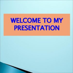 WELCOME TO MY PRESENTATION ACKNOWLEDGEMENT All the thanks