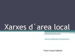 Xarxes darea local www wordpress victorseda es Vctor
