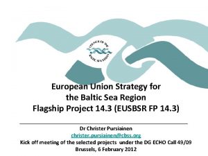 European Union Strategy for the Baltic Sea Region