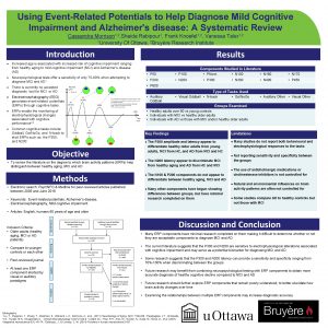 Using EventRelated Potentials to Help Diagnose Mild Cognitive