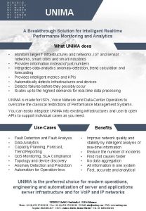 UNIMA A Breakthrough Solution for Intelligent Realtime Performance