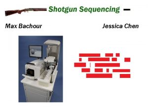 Max Bachour Jessica Chen Shotgun or 454 sequencing Max Bachour Jessica Chen Shotgun or 454 sequencing